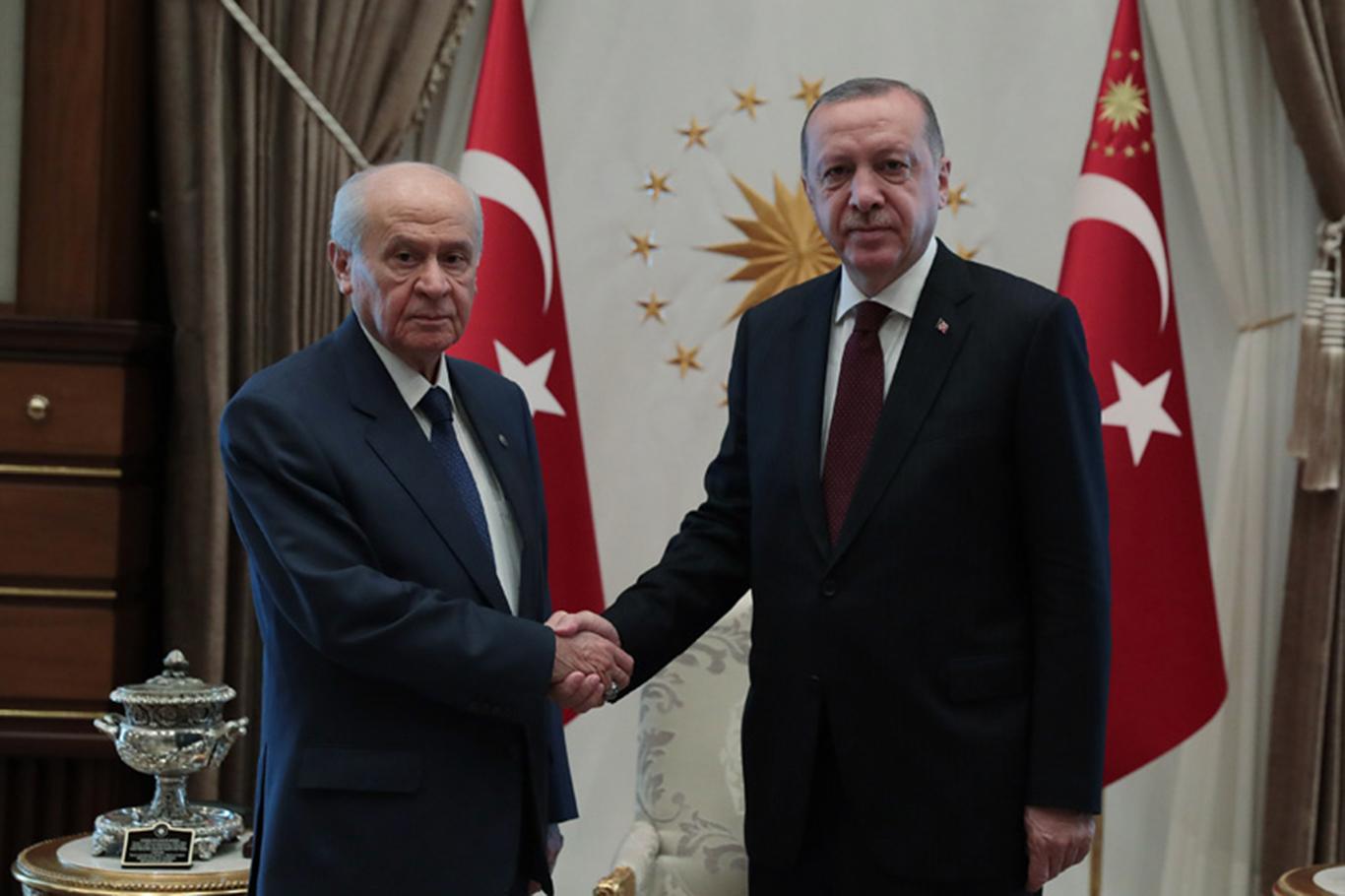 Cumhurbaşkanı Erdoğan Bahçeli’yi kabul etti